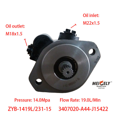 高品質のZYB-1419L/231-15 ウェイチャイ・デュッツ・パワーステアリングポンプ