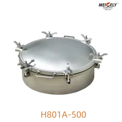溶接タイプ ステンレス鋼H801A-500 タンクトラック用 マンホールカバー