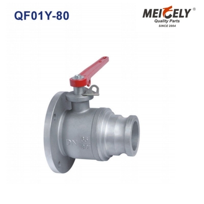 一方向/三方向 フランジボールバルブ QF01Y-80 DN80 水タンクトラック用